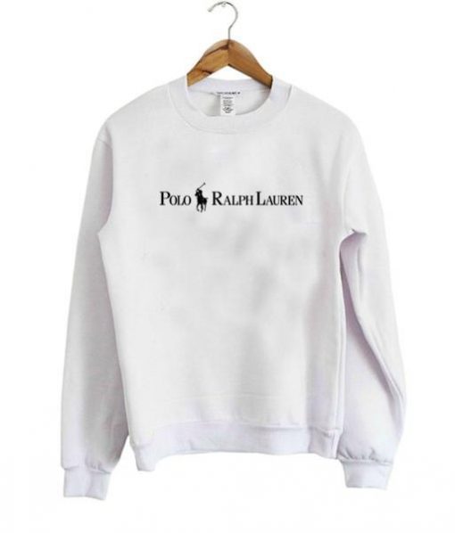 polo raiph lauren sweatshirt white