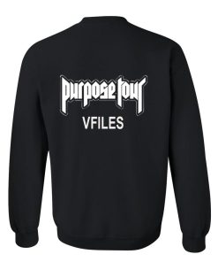 purpose tour sweatshirt back