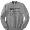 reason i don't look Sweatshirt