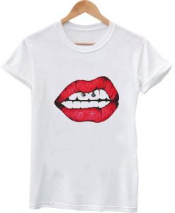 red lips shirt T shirt