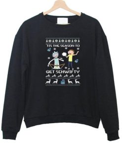 rick and morty christmas Sweatshirt