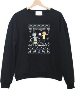 rick and morty christmas Sweatshirt