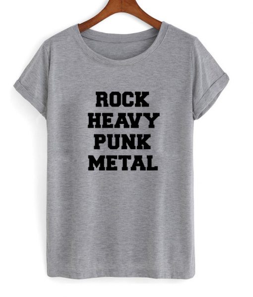 rock heavy punk metal T shirt