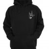 rock metal hand hoodie