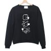 rock paper scissors hand sweatshirt