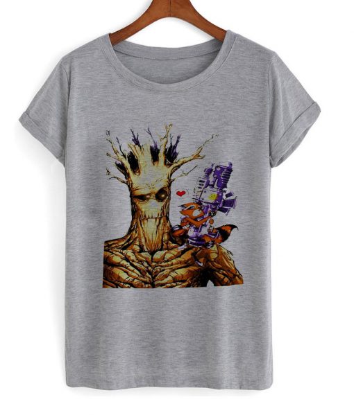 rocket raccoon comic T shirt