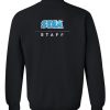 sega staff sweatshirt back