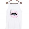 sexy lip smoke tank top