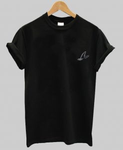 shark fin swim tshirt