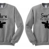 she's my sister sweatshirt couple