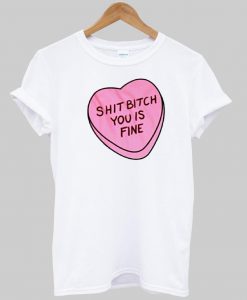 shit bitch you is fine tshirt