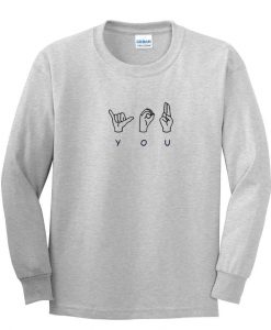 sign language sweatshirt