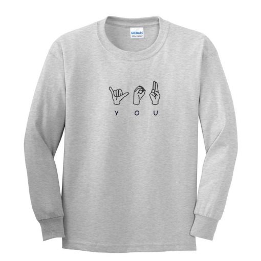 sign language sweatshirt