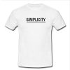 simplicity tshirt