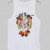 skeleton floral Tank Top
