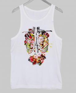 skeleton floral Tank Top