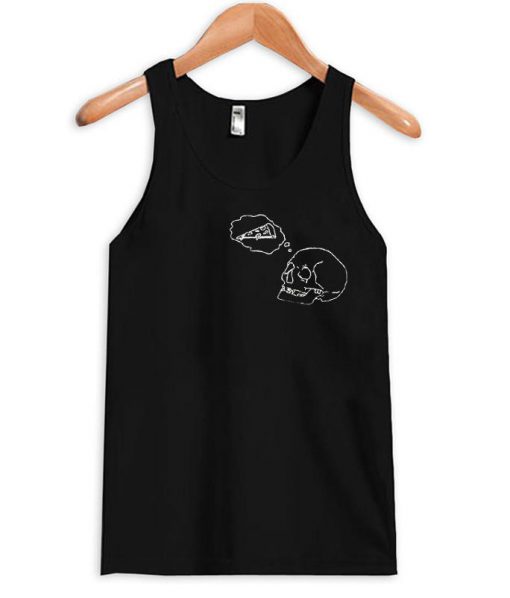 skull and pizza tanktop