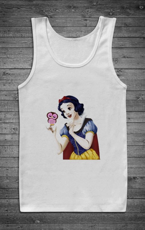 snow white owl tank top