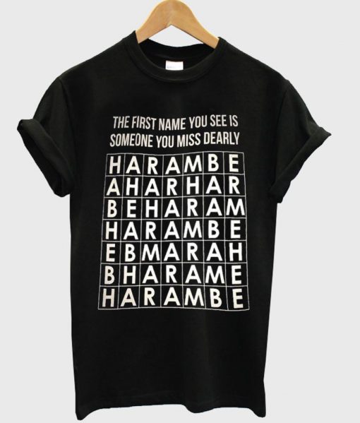 the first name you see is someone you miss dearly Tshirt