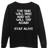 the sun sweatshirt back