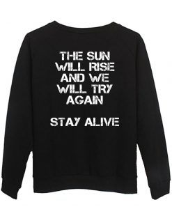 the sun sweatshirt back