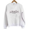 totoro face sweatshirt