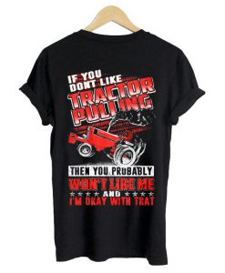 tracktor pulling T shirt back