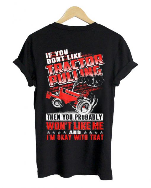 tracktor pulling T shirt back