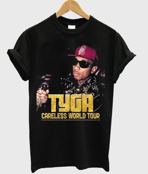 tyga careless world tour t shirt