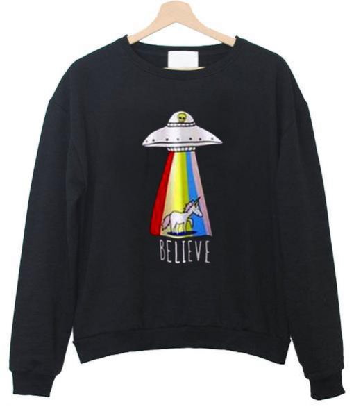 ufo believe sweatshirt