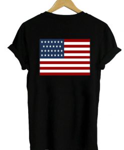 usa flag shirt back