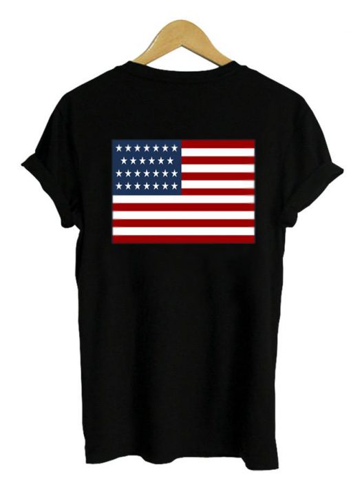 usa flag shirt back