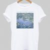 water lilie monet tshirt