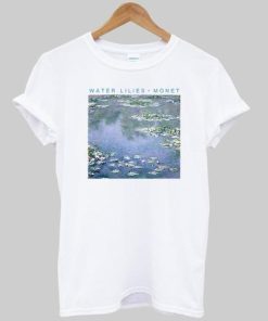 water lilie monet tshirt