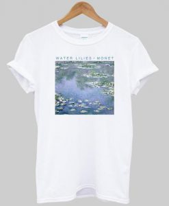 water lilie monet tshirt