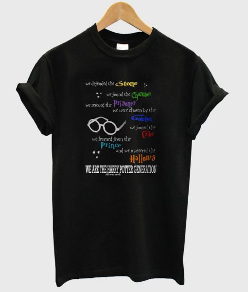 we are the harry potter generation shirt