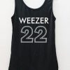 weezer 22  Tank Top back