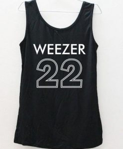 weezer 22  Tank Top back