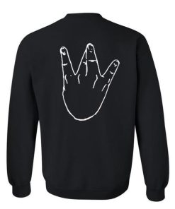 westside hand sweatshirt back