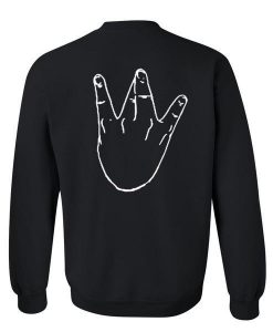 westside hand sweatshirt back