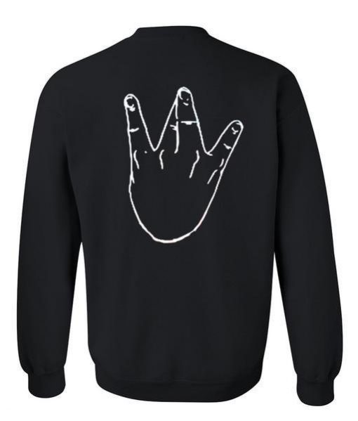 westside hand sweatshirt back