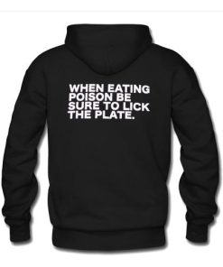 when eating poison hoodie back