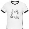 who cares tshirt ring