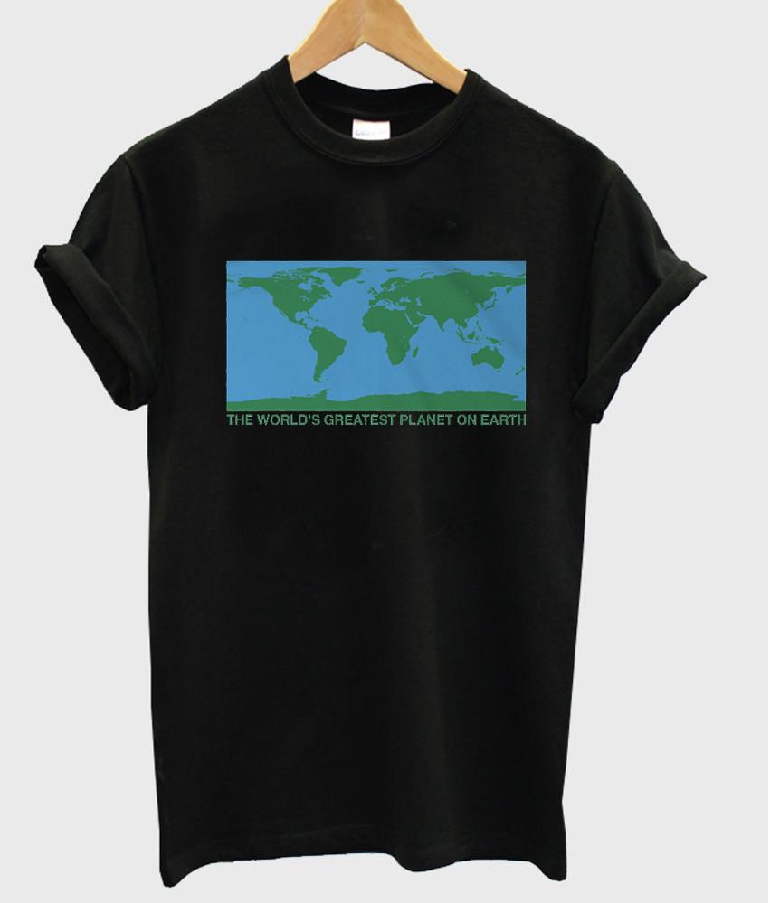 planet print t shirt