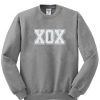 xox sweatshirt