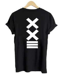 xx tshirt back