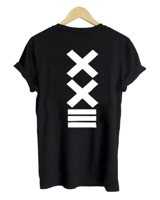 xx tshirt back