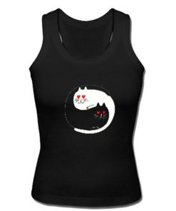 yin yang cat with eyes love