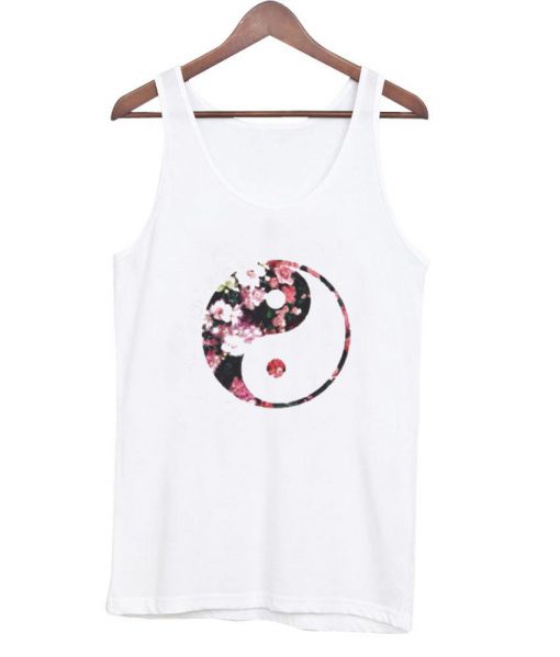 yin yang floral tanktop