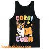 CorgiCorn Unciorn Corgi White Print Tank Top (KM)